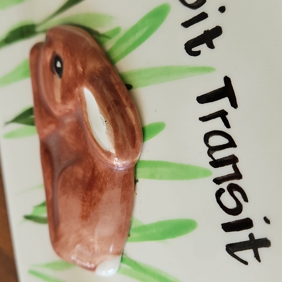 The Mane Lion Rabbit Transit Ceramic Wall Decor - Picture 5 of 8